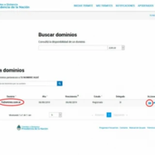 Localize o domínio e opte por transferi-lo