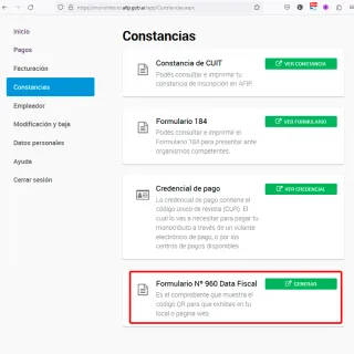 Opções de certificado