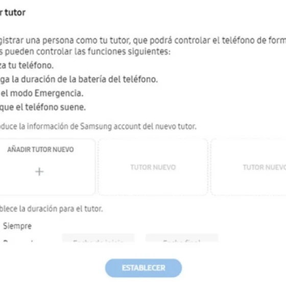 Adicionar responsáveis ​​ou tutores