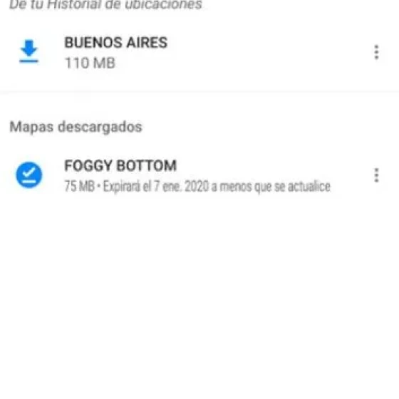 Baixe o mapa off-line