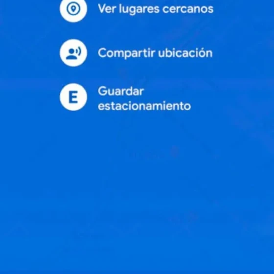 Salve o local onde o veículo estava estacionado