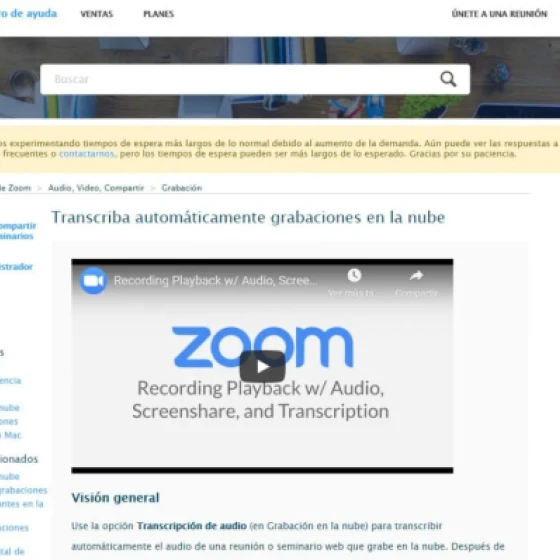 Gravar transcrições