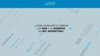 Como adicionar ou alterar o DNS de um domínio na Nic Argentina?