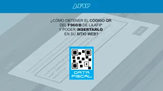 Como obter o código QR AFIP F960/D e inseri-lo em seu site