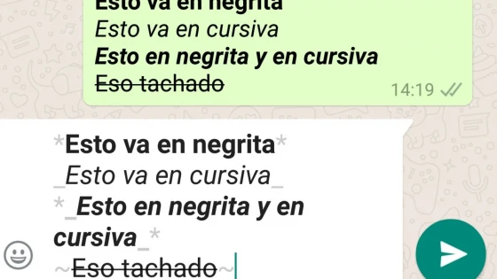 WhatsApp: Como colocar palavras em negrito, itálico e tachado