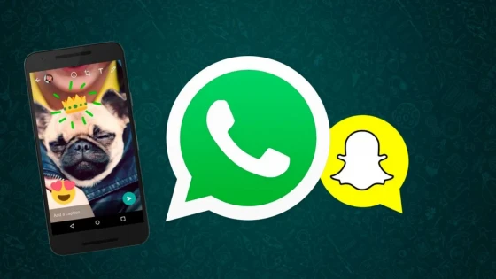 WhatsApp atualizado para se assemelhar ao Snapchat