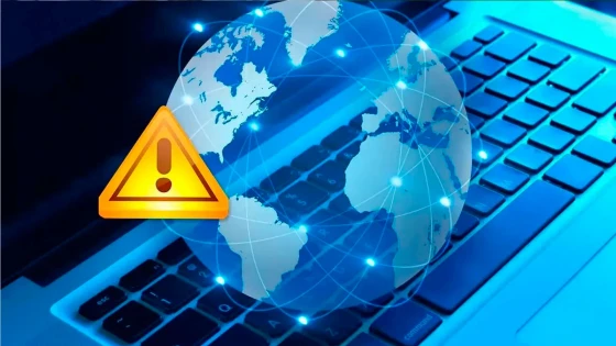 Uma falha na rede afeta conexões de internet globalmente